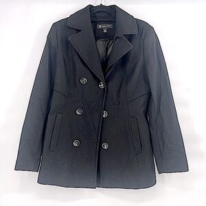 INC black pea coat size medium